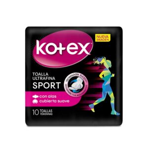 TOALLA KOTEX ULTRAF. SPORT C/ALAS X10