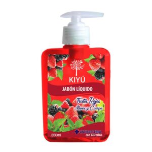 JABON LIQ.ANTIB 350ML FRUTO-ROJO KIYU FRASC 12C
