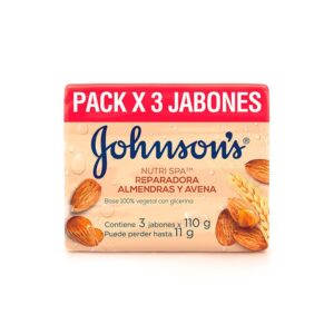 JABON JOHSONS ALMENDRAS Y AVENA 3X110G
