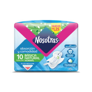 TOALLAS BASICA ALAS X10 NOSOTRAS