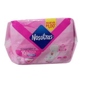 TOALLA CLASICA NATURAL X10 NOSOTRAS