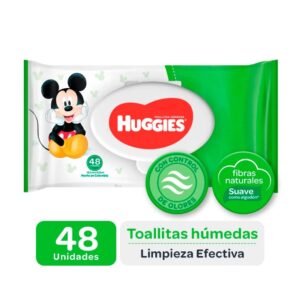 PAÑITOS HUM.HUGGIES 19.3X15.8 48UND
