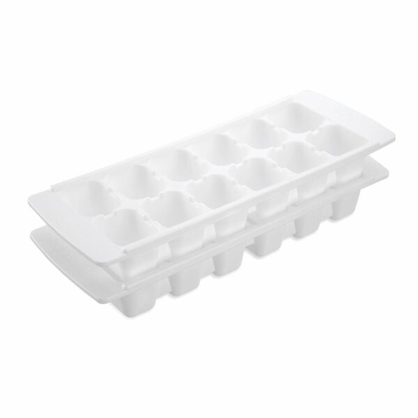 HIELERA GIGANTE 12 CUBITOS BLANCA Y CREMA
