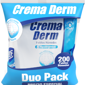 PAÑITOS HUMEDOS 100UN X2 CREMA DERM