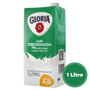 GLORIA LECHE UHT DESCREMADA CARTON 1L