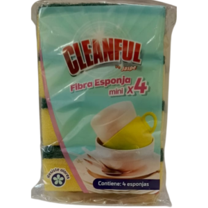 ESPONJA CLEANFUL  MINI X4