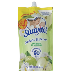 SUAVIZANTE SUAVITEL FRESCURA DE MANZANA 24X360ML