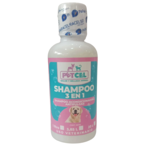 SHAMPOO PETCEL 250ML 3EN1 SHACANTIPULG COD 5583