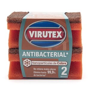 VIRUTEX ESPONJA ANTIBACTERIAL X2