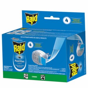 INSECTICIDA RAID-UNIDAD ELECTRICA 4 PLAQUITAS