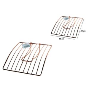 PORTA SERVILLETA METALICO BRONCE