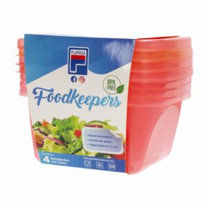 SET FOODKEEPER N1 C/T ROJO LASER VIVA COLOR