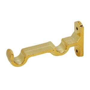 SOPORTE DOBLE ORO 3/4 SET X2 ALUMCOR