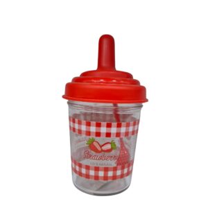 FRASCO DECORADO STRAWBERRY 320 ML