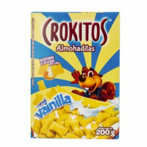 CROKITOS ALMOHADITAS VAINILLA CAJA 200G (CJX10)