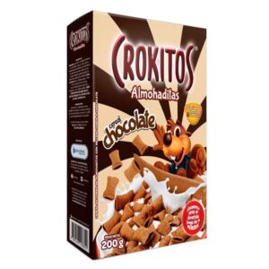 CROKITOS ALMOHADITAS CHOCOLATE CAJA 200G (CJX10)