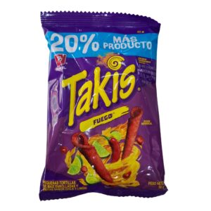 TAKIS FUEGO 50G NC PEQUEÑAS TORTILLAS D MAIZ FLOW BAR EXP