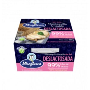 MIRAFLORES MANTEQUILLA DESLACTOSADA 120G