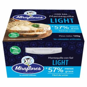 MIRAFLORES MANTEQUILLA LIGHT 120G