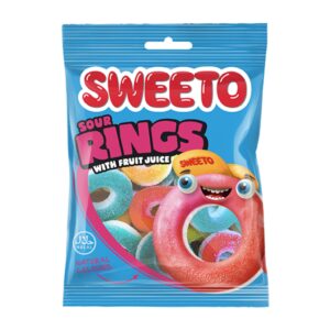 GOMITAS SWEETO SOUR RINGS AROS ACIDOS 80G