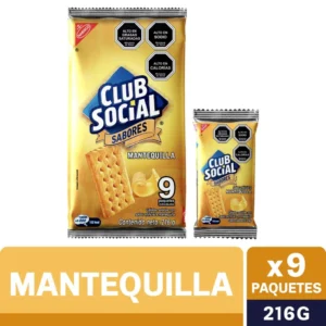 CLUB SOCIAL SABORES MANTEQUILLA 216G