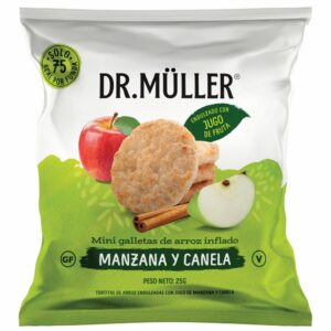 DR MULLER MINI GALLETAS DE ARROZ MANZANA Y CANELA
