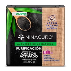 JABON NINACURO CARBON 360G PQ X3