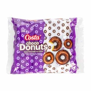 COSTA CHOCO DONUTS GALLETAS CHOCOLATE/LECHE  198G