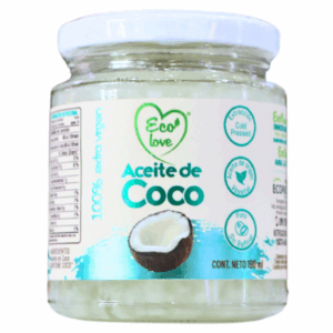 ECOLOVE ACEITE DE COCO EXTRAVIRGEN 190 ML FRASCO VIDRIO