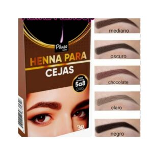 HENNA PARA CEJAS COLORES CAFES PILUSS