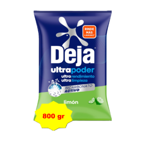 DETERGENTE BICARBONATO ACTIVO LIMON 800G X12