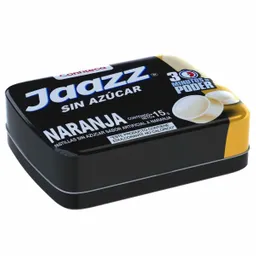 JAAZZ PASTILLA SIN AZUCAR YERBABUEN-NARANJ 15GX