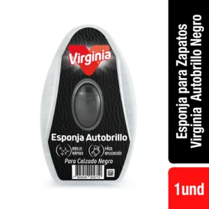 VIRGINIA ESPONJA ZAPATOS AUTOBRILLO NEGRO