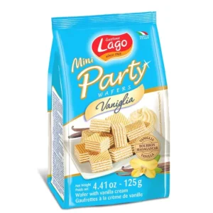 GALLETAS LAGO MINI PARTY WAFERS VAINILLA 125G