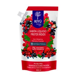 JABON LIQUIDO FRUTOS ROJOS KIYU DOY PACK 1000ML