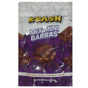 KRASH MIX MINI BARRAS DE CHOCOLATE 100G
