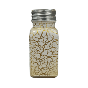 SALERO Y PIMENTERO CREMA CON DORADO 4CM