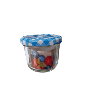RECIPIENTE  VIDEIO TAPA DE COLORES 150ML X2207