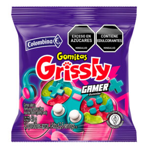 GOMITAS GRISSLY GAMER FRAMBUESA 80G