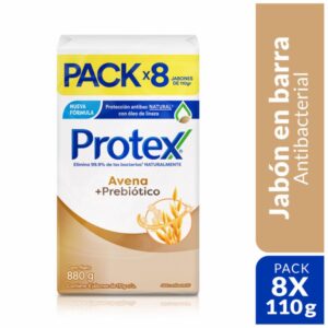 JABON PROTEX AVENA PREBIOTICO 880G X8U