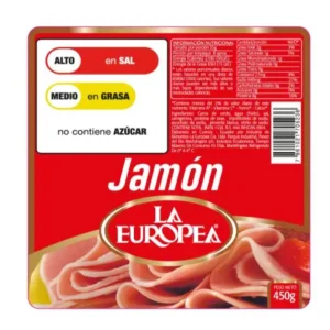 JAMON LA EUROPEA TIPO II 450GR (20RODAJAS)