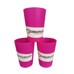 VASO PLASTICO 8 ONZAS MULTICOLOR