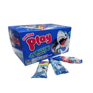 GOMITAS PLAY TIBURONES SHARKS 350G CAJITA X50U 6C