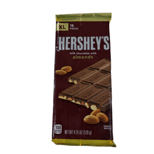HERSHEYS CHOCOLATE ALMOND BAR XL 120G