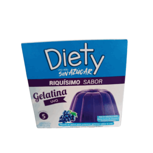 DIETY GELATINA SI AZUCAR SABOR A UVA 12G