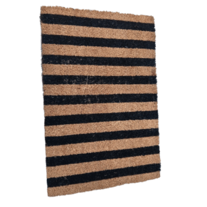 ALFOMBRA DECORATIVA RAYAS CAFE CON NEGRO CR-11010.