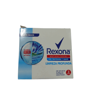 JABON REXONA LIMPIEZA PROFUNDA CAJITA 3X110G