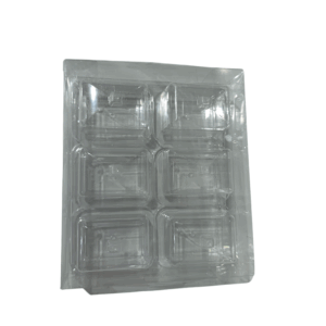 REPOSTERO PLASTICO C/TAPA RECTANGULAR PEQUEÑOS SET6