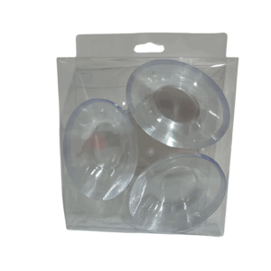 REPOSTERO PLASTICO TRANSPARENTE OVALADOS  SET5
