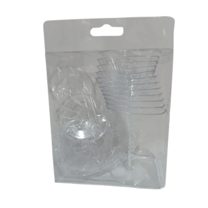 MINI COPA PLASTICA TRANSPARENTE DESSERT SET12